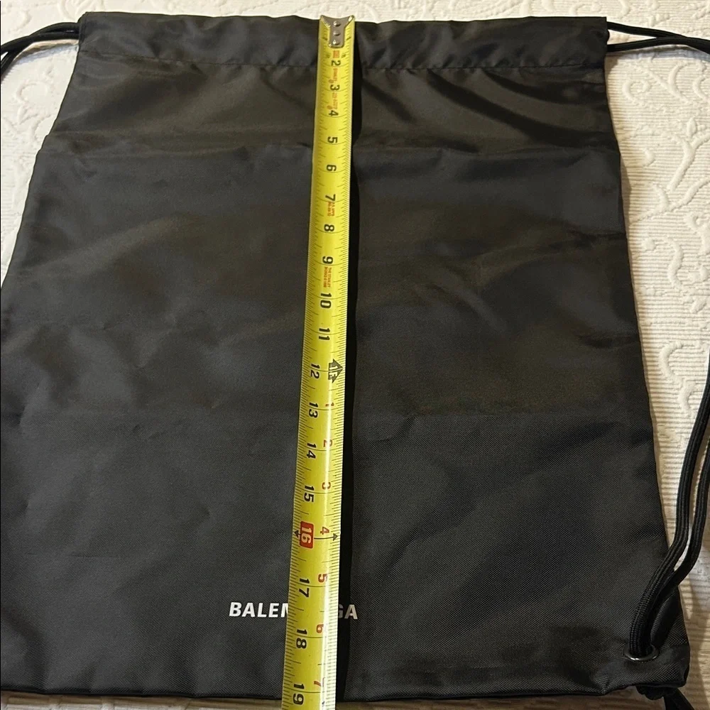 Balenciaga Black Drawstring Backpack